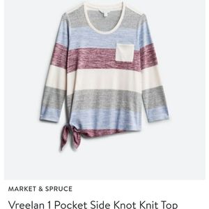 Market & Spruce Stitch Fix Vreelan Side Knot Top